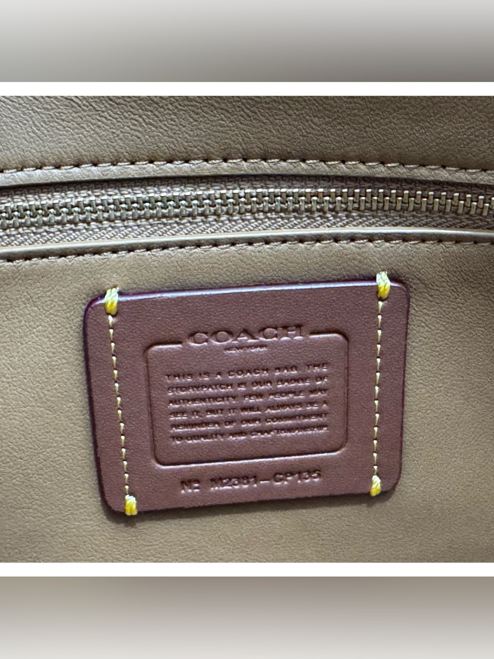 COACH Rogue Top Handle Satchel Bag, CHALK - Picture 8 of 10
